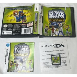 Guinness World Records The Video Game (Nintendo DS, 2008) Complete + Tested
